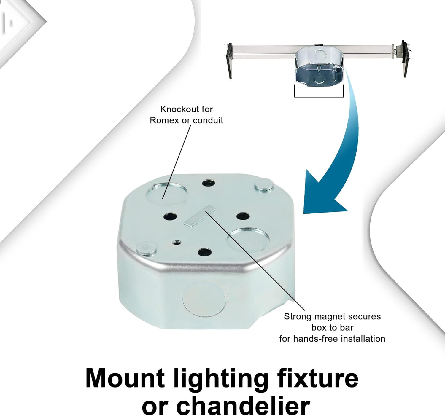 Westinghouse Saf-T-Brace Ceiling Fan Mounting Kit, 3 Teeth, 3 Pack