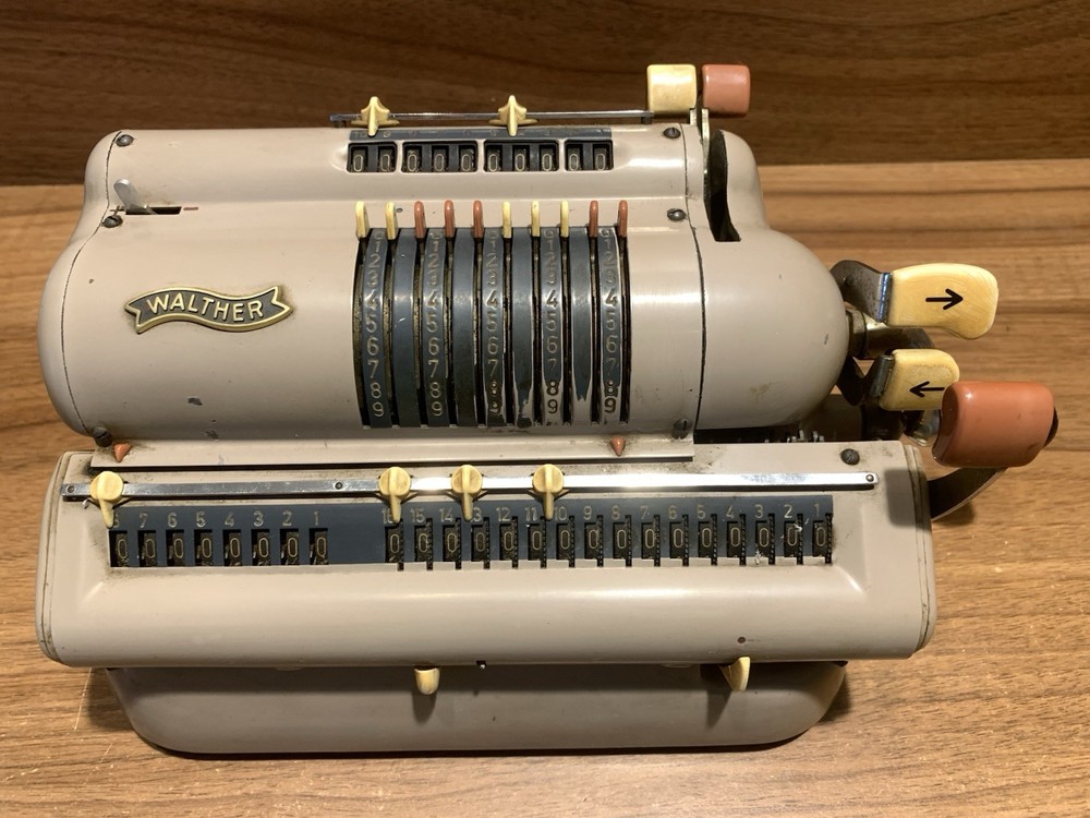 Vintage Walther Mechanical Calculator – German Office Machine