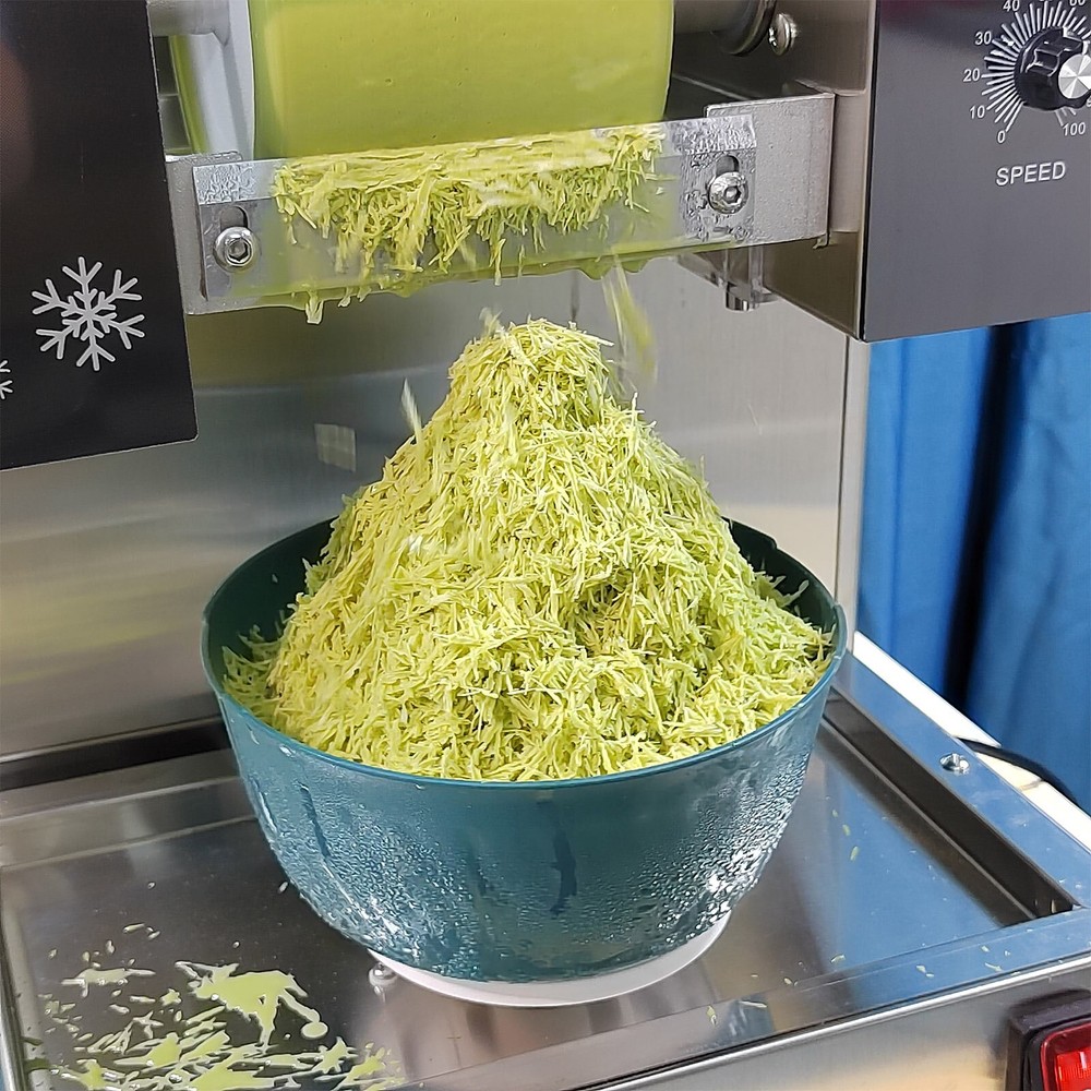 Kolice Automatic Snowflake Ice Machine Shaved Ice 374lbs/Day with Rotatable Base
