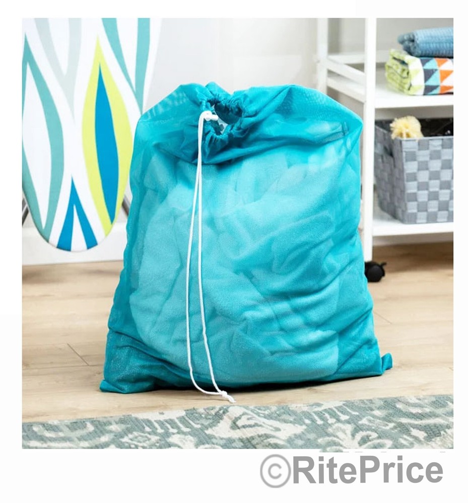 Large 29"X40" Laundry Bag Washable Heavy Duty Locking Drawstring Bag (5 Pack)