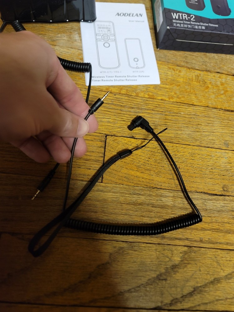 AODELAN WTR-2 Wireless Camera Shutter Release Timer Remote Control Complete