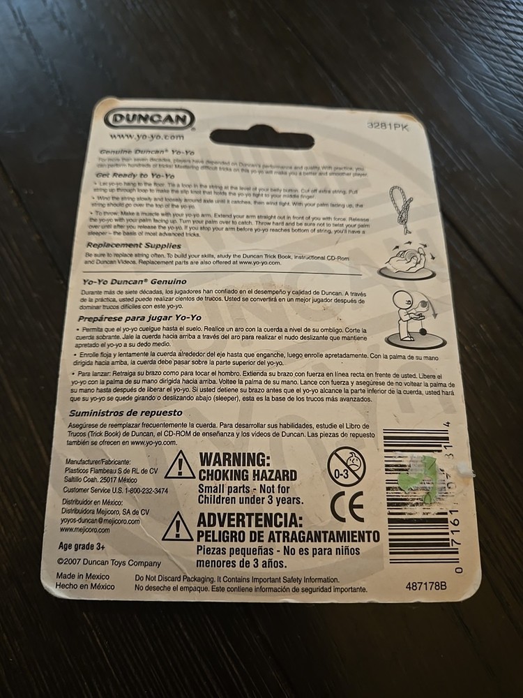 DUNCAN WHEELS YO-YO long spin