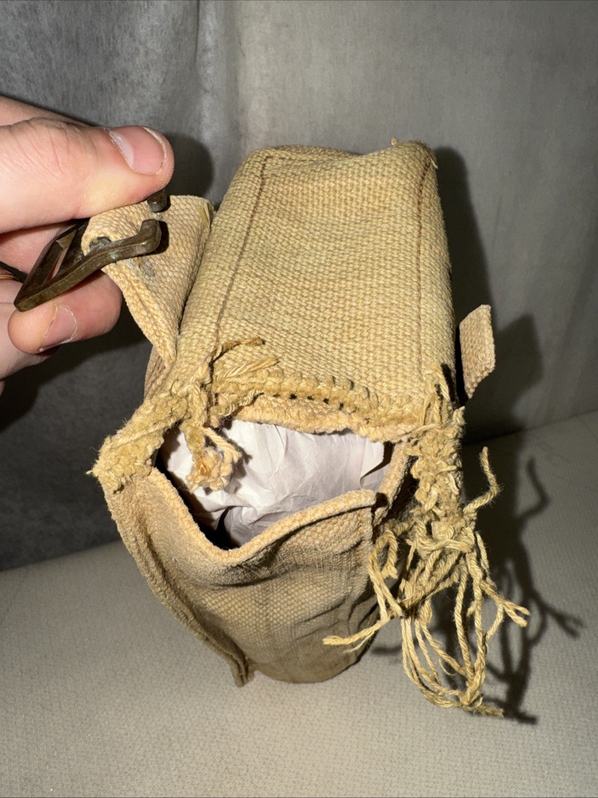 Original WW2 British Army 37 stamps Webbing MT Pouch ORIGINAL 1940’s
