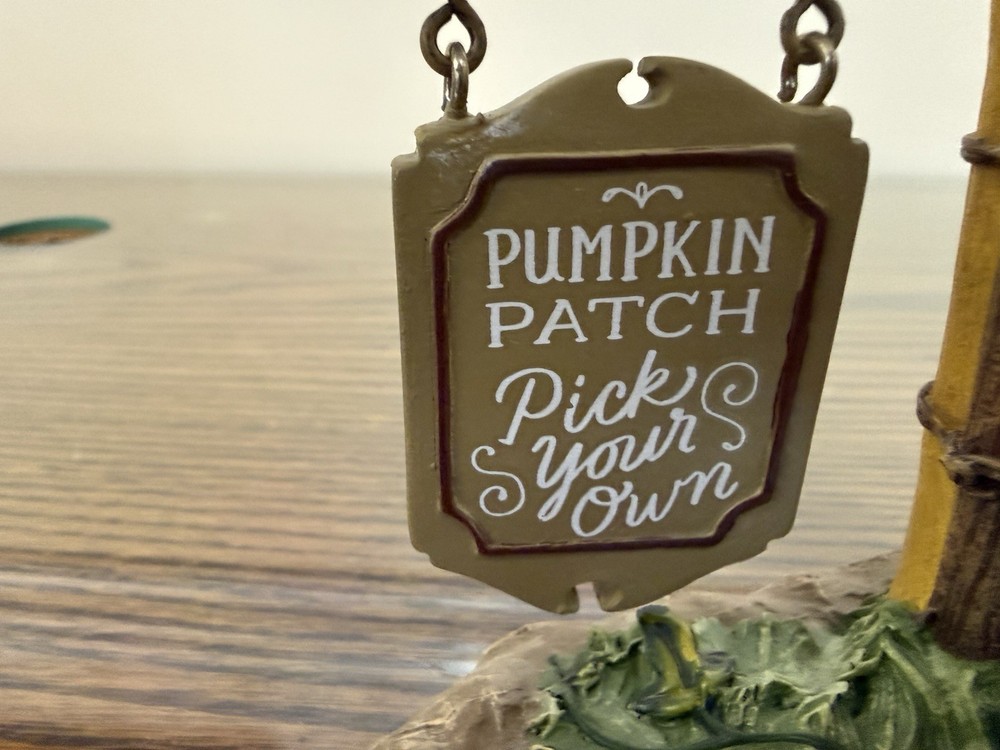 The Pumpkin Patch. Ceramic Figure Fall Season