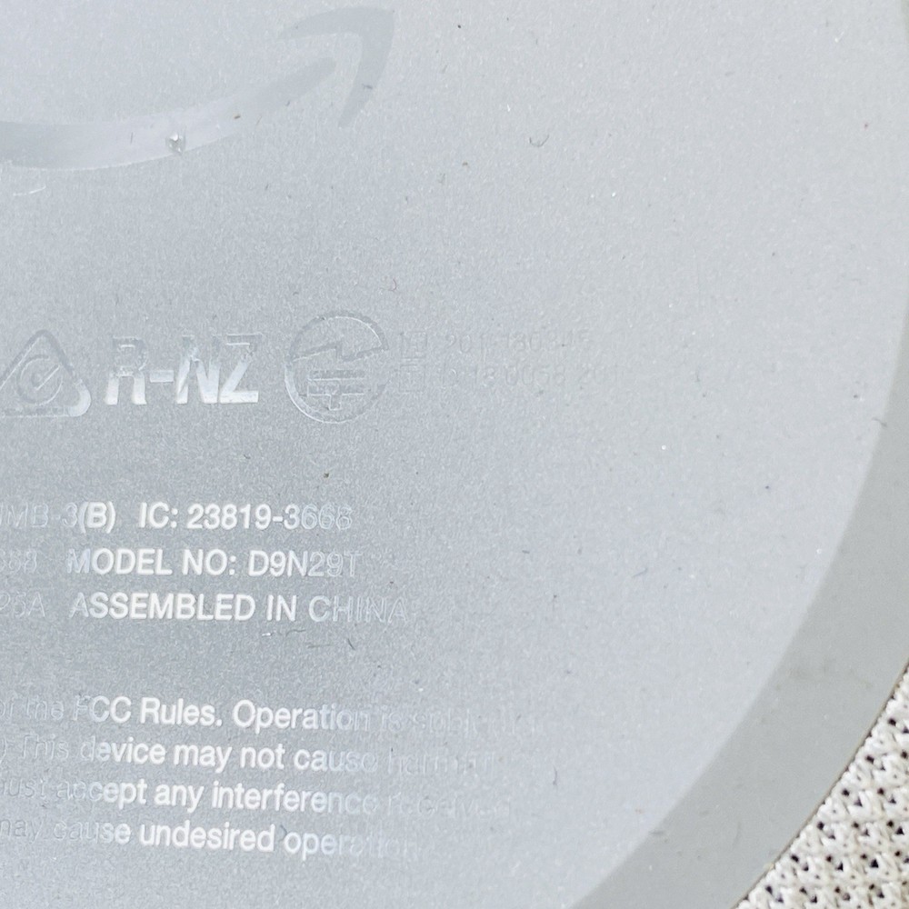 Amazon Echo Dot 3rd Generation Model D9N29T White Gray, Tested Works Great