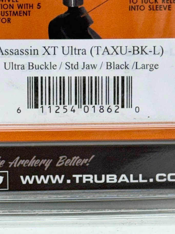 Tru Ball Assassin XT Ultra Release Black Large