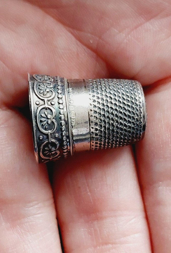 Vintage Sterling Silver 925 thimble Hallmarked