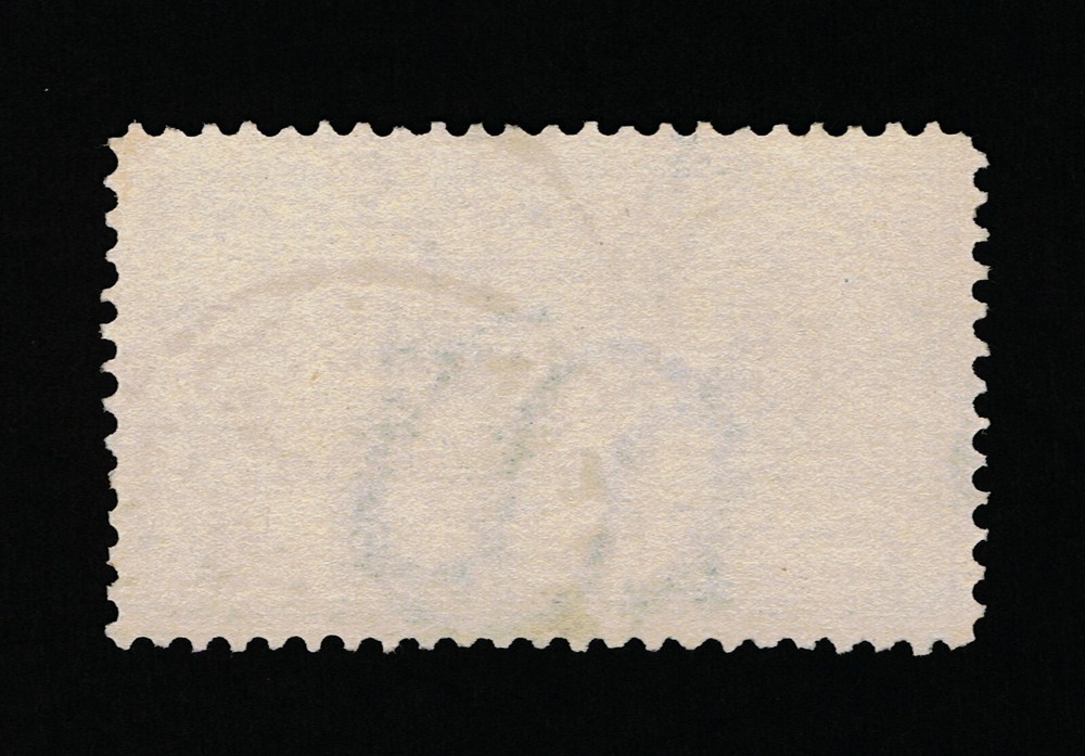 EXCEPTIONAL GENUINE SCOTT #E5 USED PSE CERT GRADED VF-80 - LINE THROUGH DELIVERY