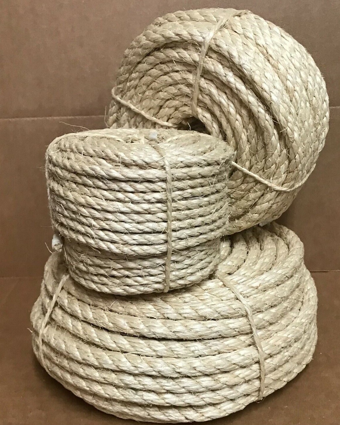 1/4 3/8 1/2 1 Dia Sisal Rope Cat Scratching Post Claw Control Toy Craft Pet Cord