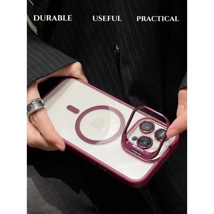 For iPhone 16 15 14 13 12 11 Pro Max Shockproof Mag Case + Lens Screen Protector