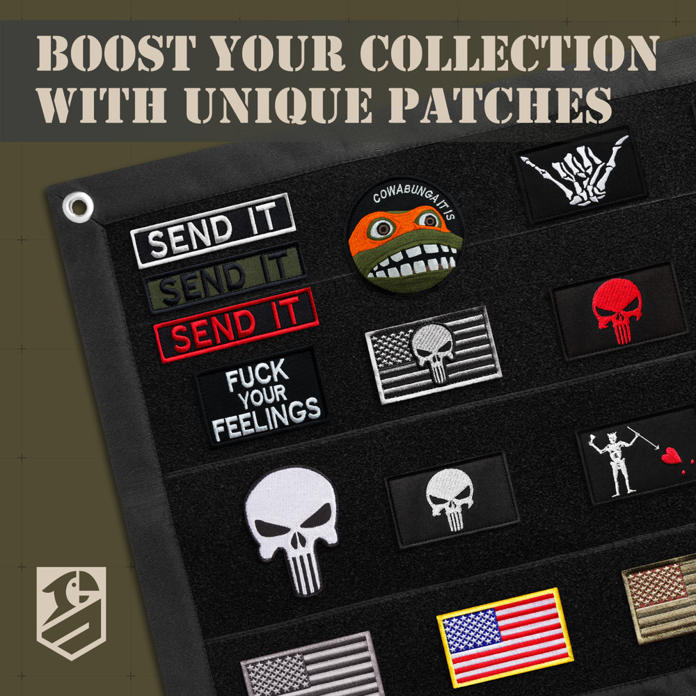 SEND IT Patch Set – 2 Pieces Durable Tactical Morale Patches for Backpacks