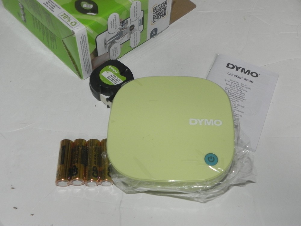 Dymo LetraTag 200B Bluetooth label maker compact printer pistachio yellow