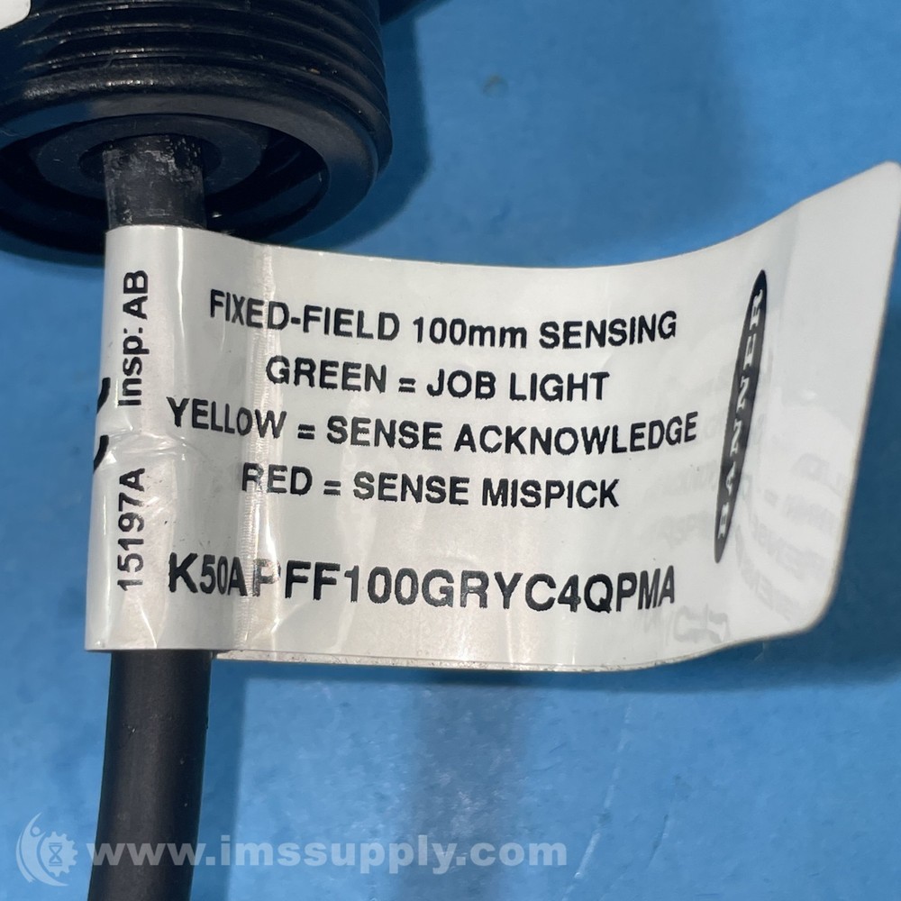Banner Engineering Corp. K50APFF100GRYC4QPMA Pushbutton FNIP
