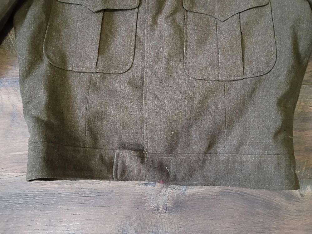 WW2 Wool Ike Jacket Garrison cap Far east Fuji Meritorious Patch Corporal 38L