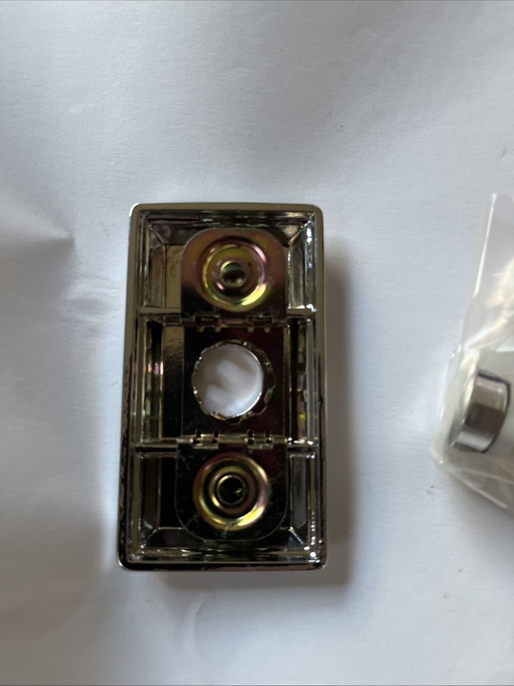 Baldwin 9BR7015-003 Chrome Rectangular Bell Button Solid Brass Free Ship USA