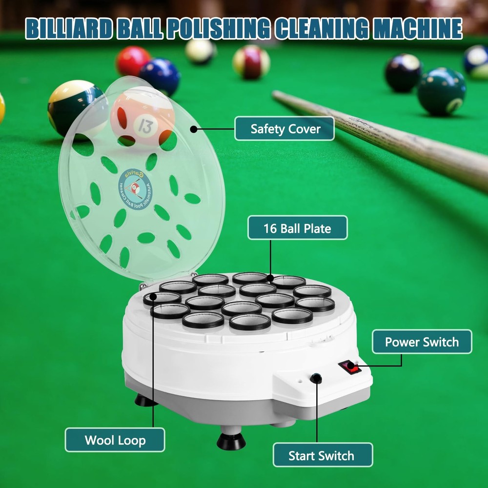 Pool Cleaner,110V Automatic Billiard Cleaner,Pool Cleaner Machine,Electronic ...