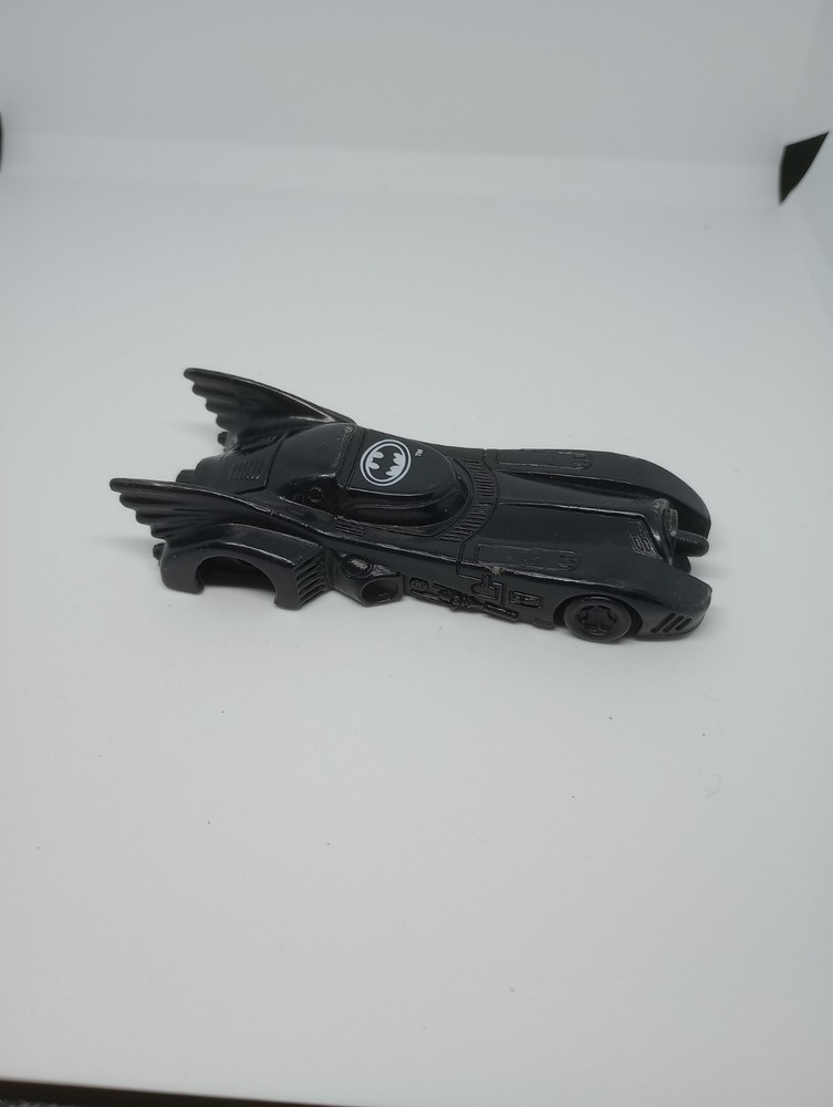 1991 Batman Returns Black Batmobile Candy Dispenser Plastic Toy missing whees