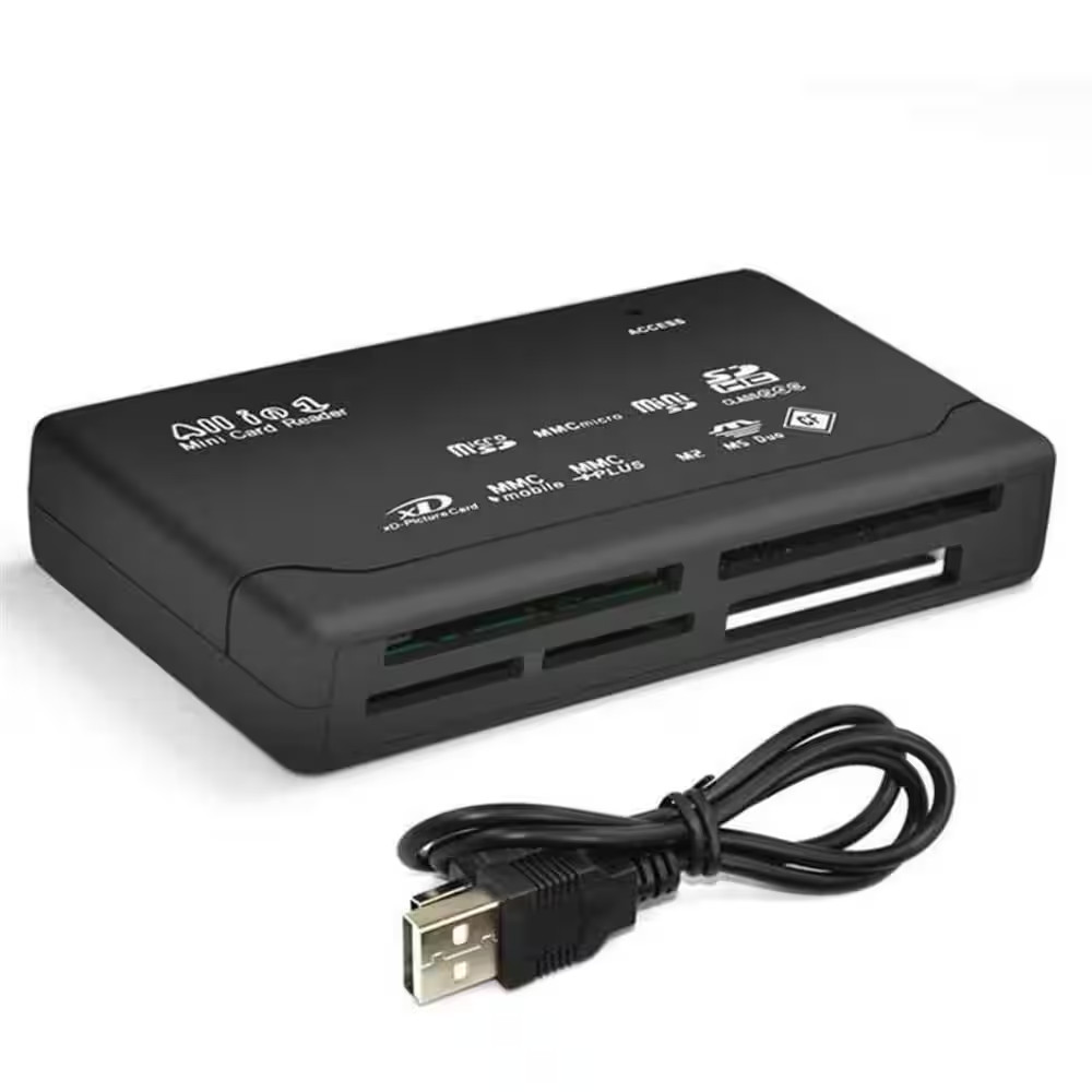 USB 2.0 All-In-1 CF Xd SD MS SDHC Memory Card Reader