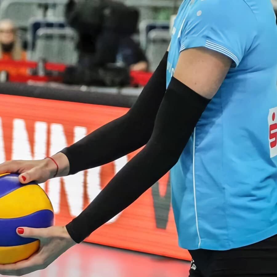 Arm Sleeves Cooling UV Sun Protection Sports Compression Sleeves for Men Women