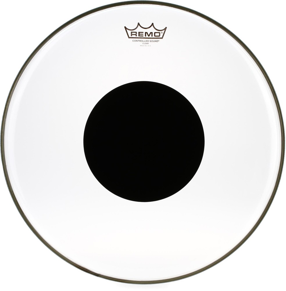 Remo Controlled Sound Clear Drumhead - 16" - with Black Dot