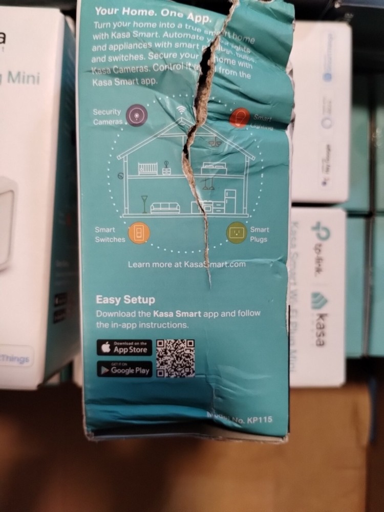 2 Pack TP-LINK Smart Wi-fi Plug Mini - White HS105 *Damaged Box*