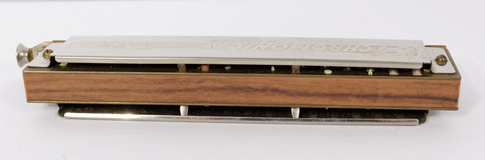 M. Hohner Germany The 64 Chromonica Vintage Harmonica with Case