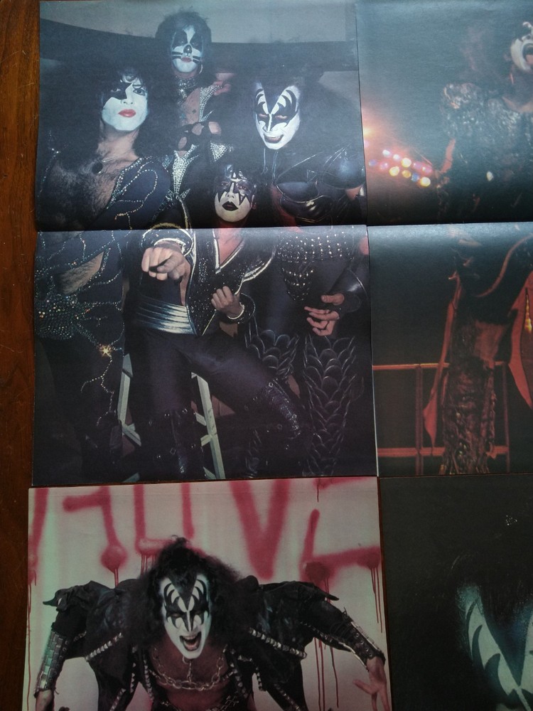 KISS Vintage HIT PARADER Magazine Centerfolds. 8 total. Excellent!