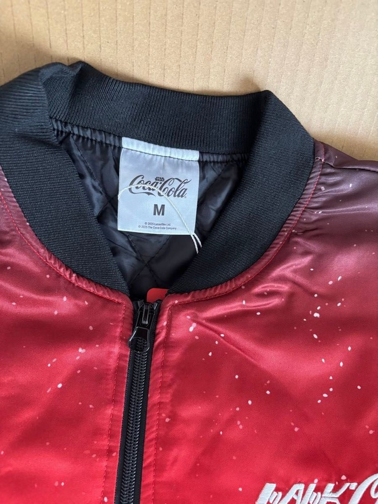 Limited Edition Coca-Cola x Star Wars Bomber Jacket Unused.