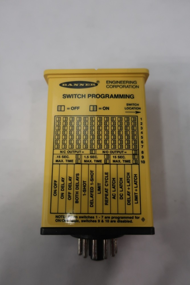 Banner CL5RA 26419 Maxi-amp Programmable Time Delay Relay 250v-ac