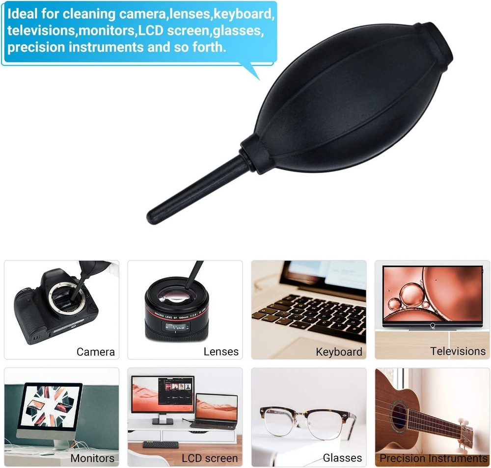 Ergonomic Silicone Air Blower for Camera & Electronics - Scratch-Free Cleaning