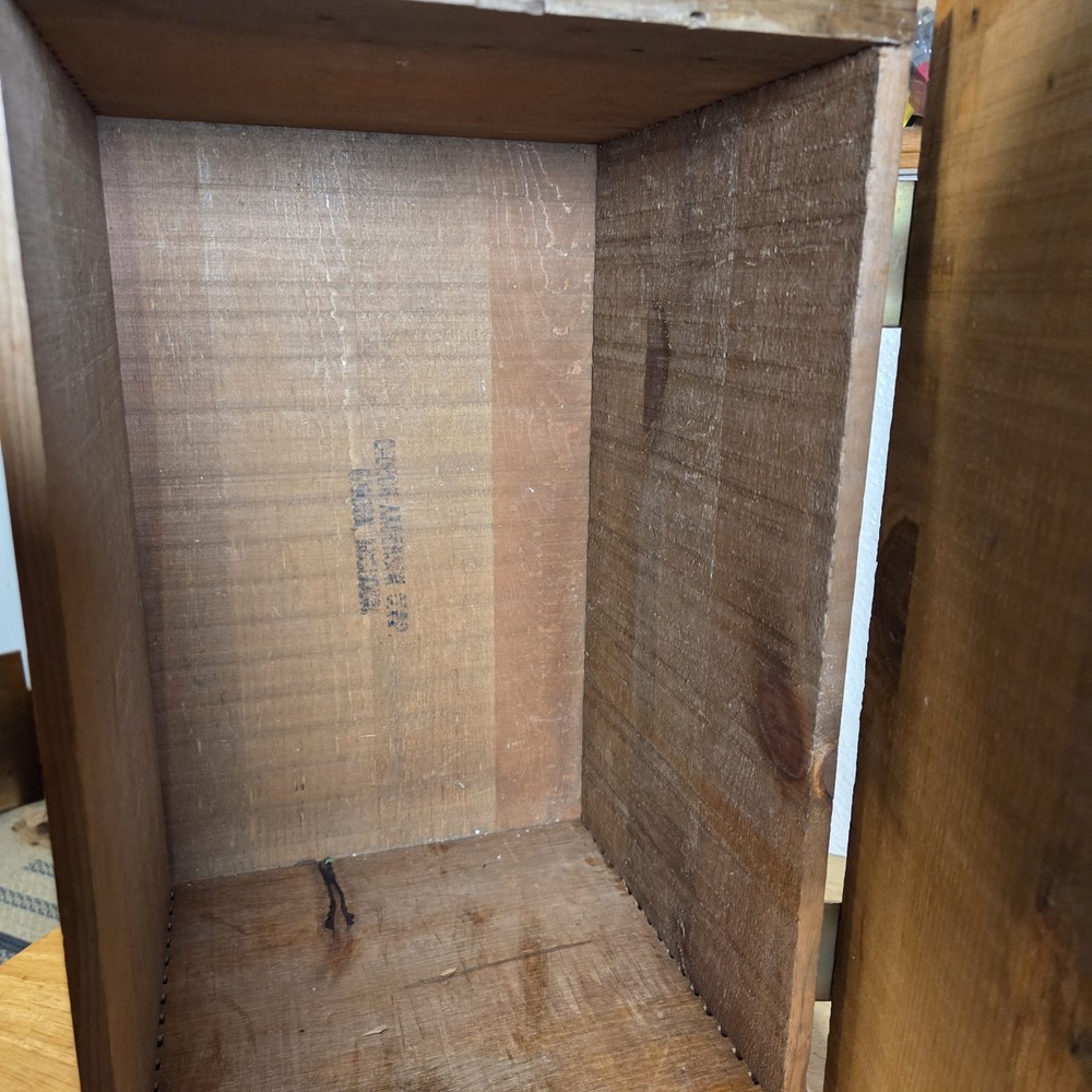Winchester Repeating Arms Co. Empty Wooden Ammunition Box with Locking latch.