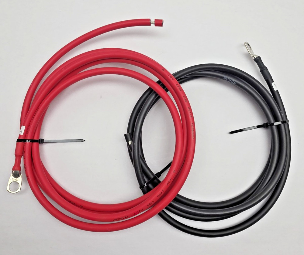 RNG-TRAYCB-8FT-8AWG WIRE COPPER TRAY CABLE, CONNECT CHARGE CONTROLLER BATTERY