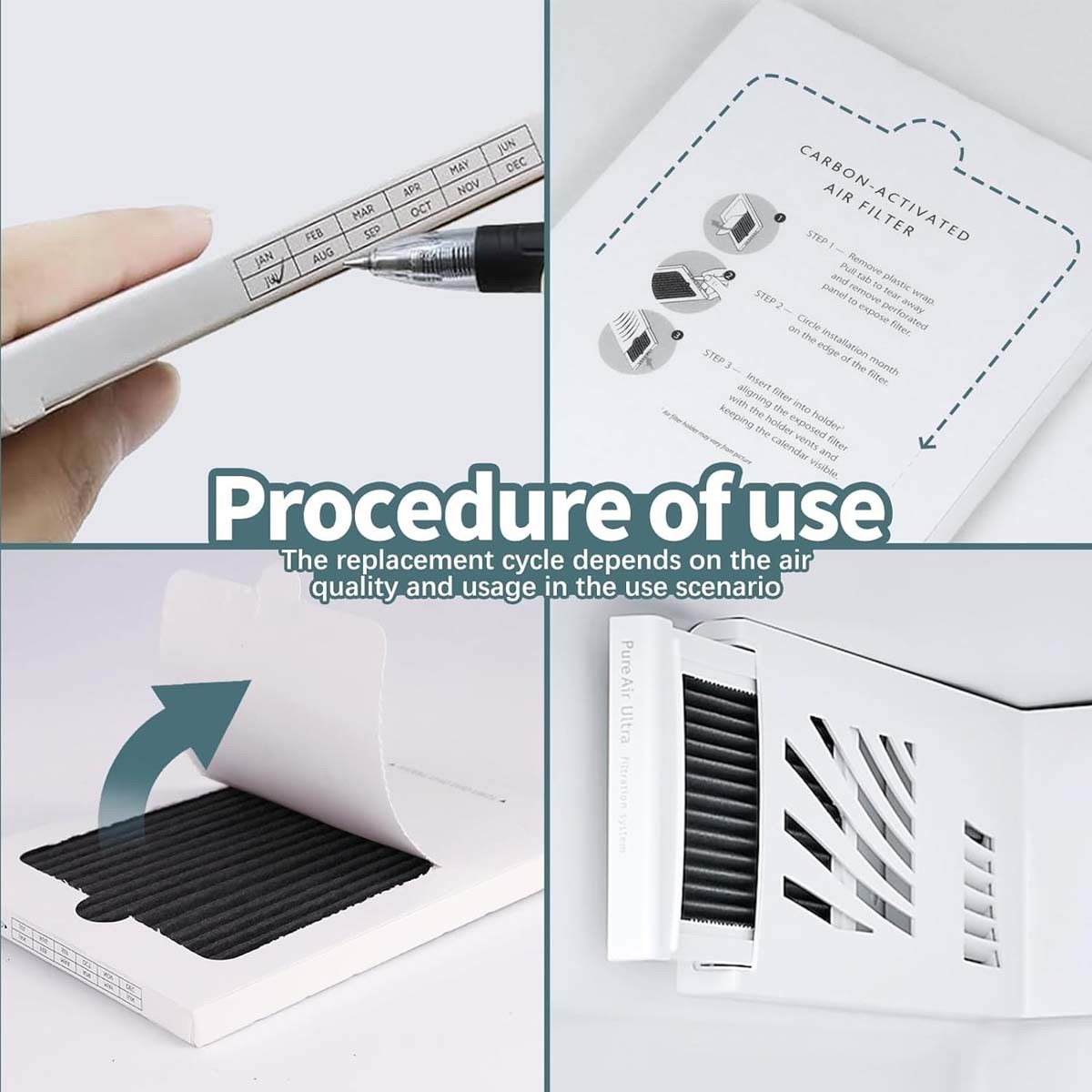 2 PACK Refrigerator Air Filter Replacement for Frigidaire PAULTRA Pure Air Ultra