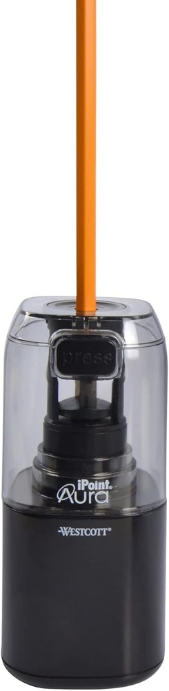 Westcott iPoint® Aura Battery Pencil Sharpener, Assorted Aura,