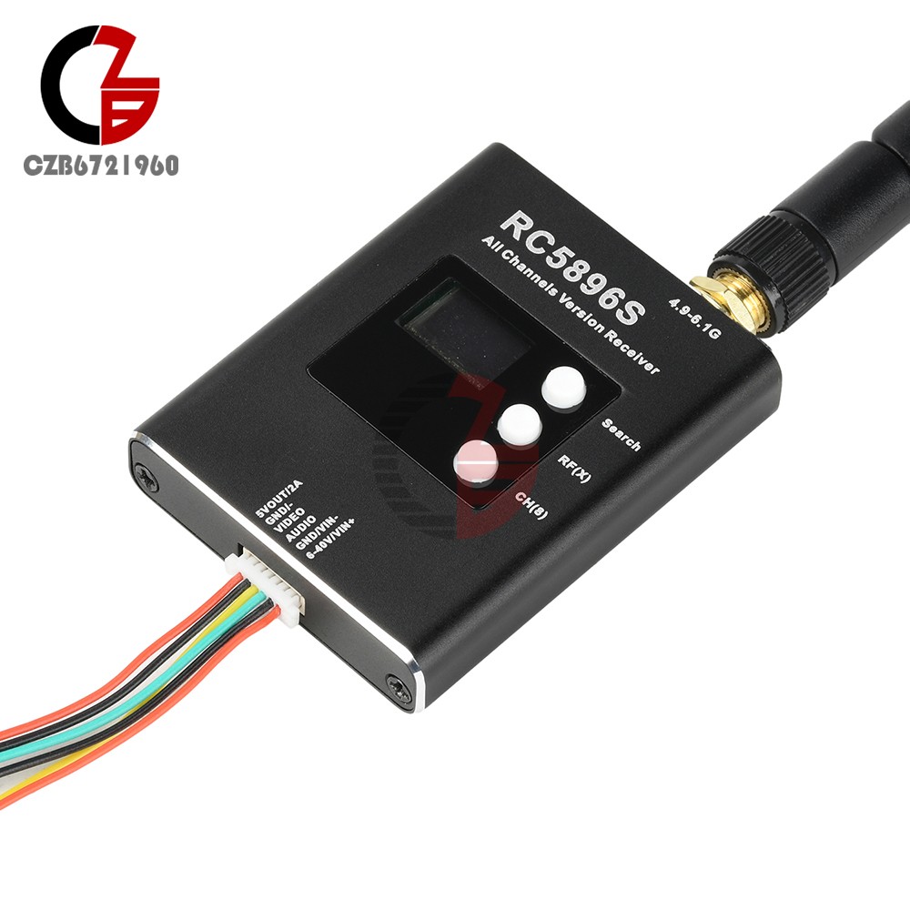 DC6-40V RC5896S Receiver 5.8GHz Video Receiver Compatible 5.8G Image Transmitter