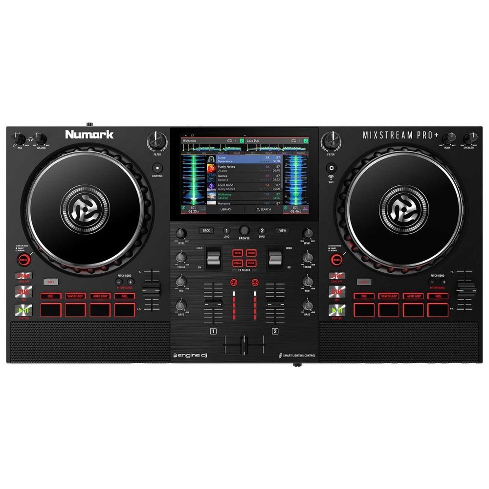 Numark MIXSTREAM PRO+ Standalone Streaming DJ Controller w Screen & Headphones
