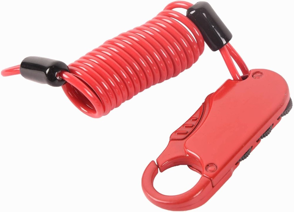 3 Digit Combination Bicycle Helmet Backpack Lock Cable Anti-Theft Bicycle Lock