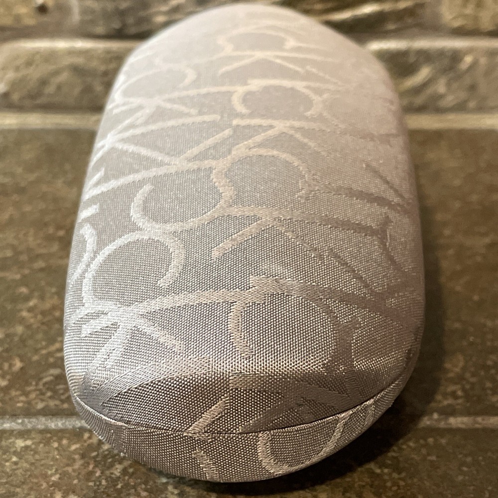 Glasses Case Calvin Klein Clamshell Gray Logo Design