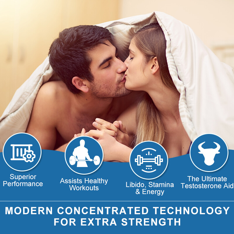 Male Enhancement Testosterone Booster 60 Capsules Stamina Pills Men Performance