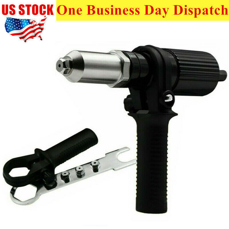 Professional Electric Rivet Nut Gun Adaptor Insert Cordless Power Drill Tool US