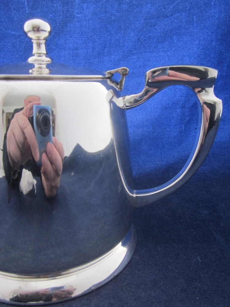 Silverplate Teapot Heavy Unmarked