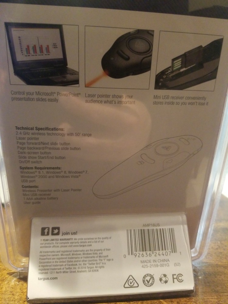 TARGUS AMP16US (VQ1000591)