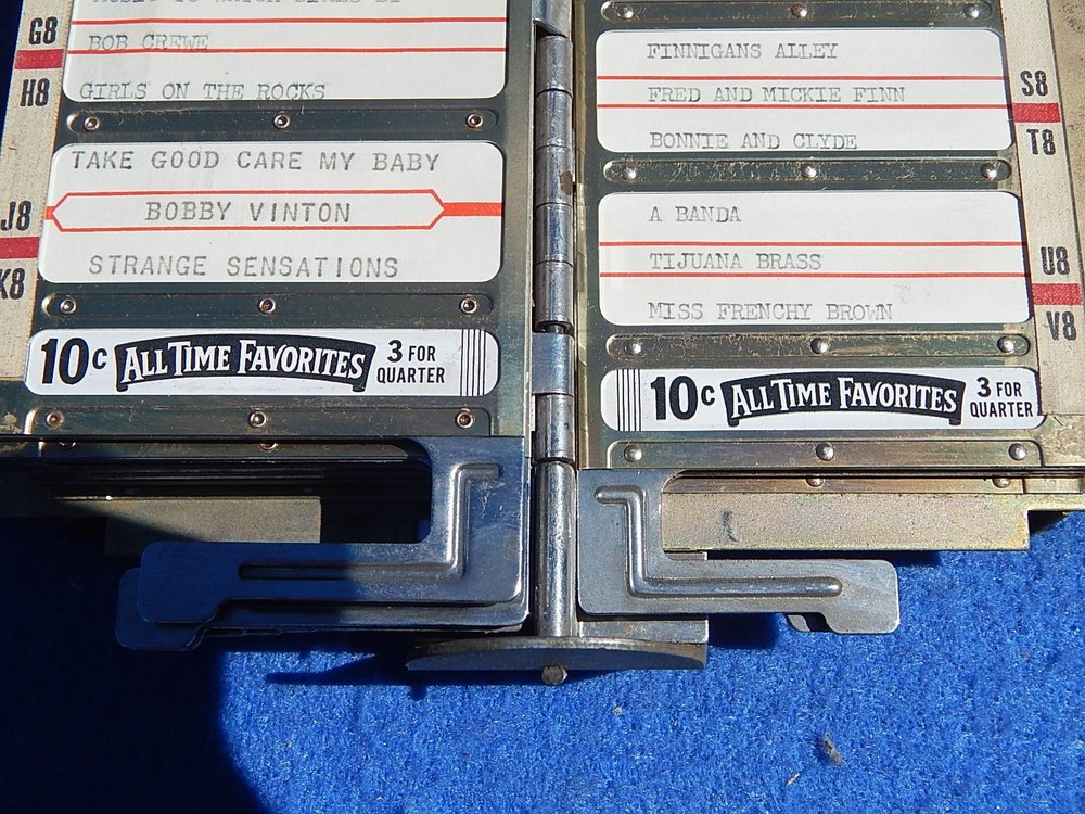 Seeburg V3WA wall box Program Holder Record Classification Strips - 20 each