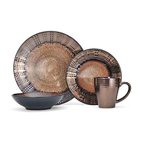 Gourmet Basic by Mikasa Verona 16-Piece Dinnerware Set, Service for 4 Assorted