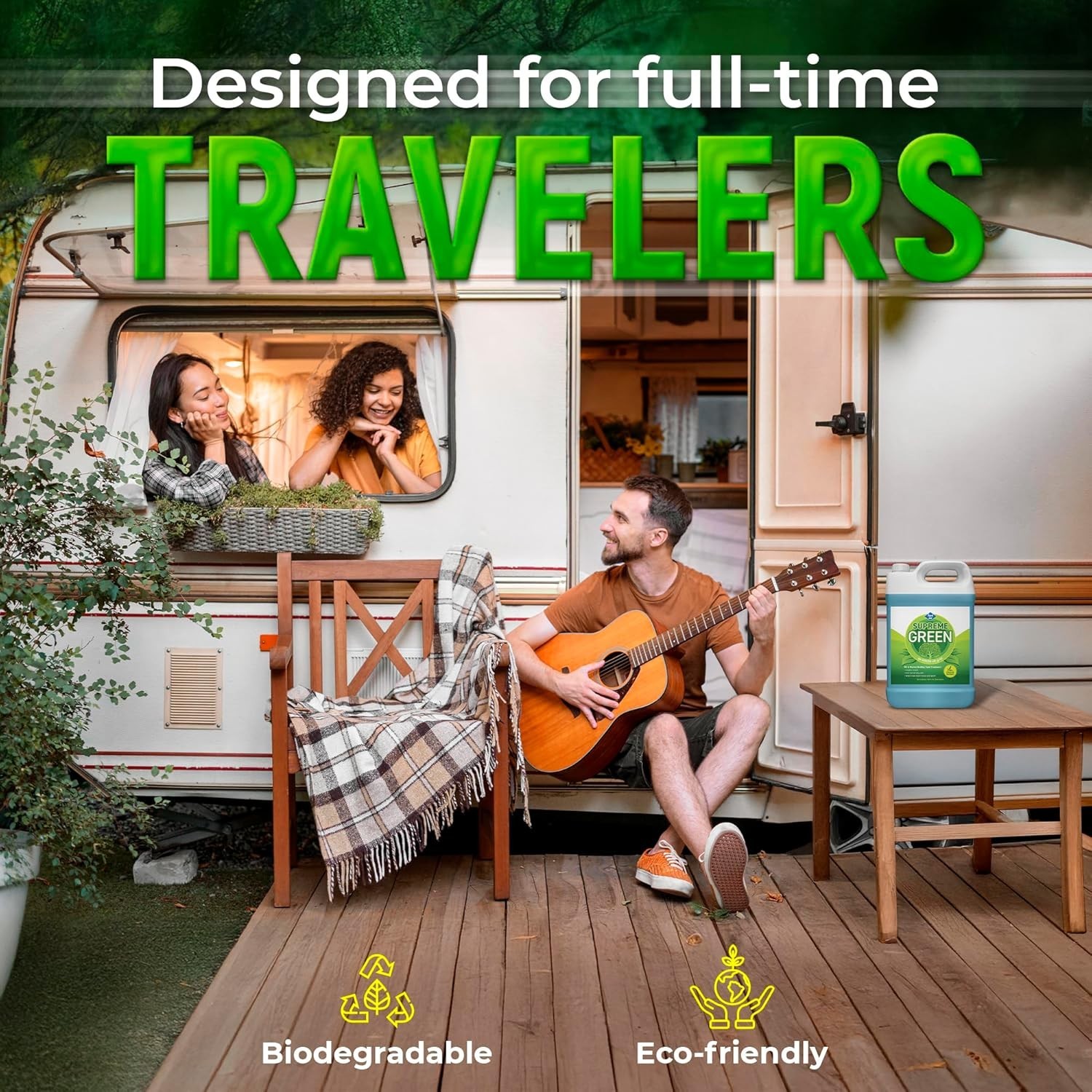 Travel Jon Supreme Green RV & Marine Tank Treatment 1 Gallon Eucalyptus