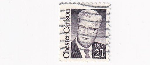 STAMP SCOTT 2180 "Chester Carlson" 21 CENT 1988 USED WAVE CANCEL - C