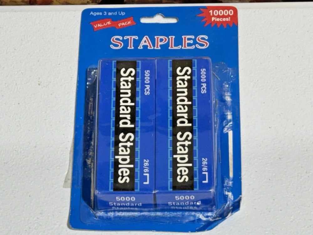 Standard SF1 Staples Value Pack 10000 Pieces New