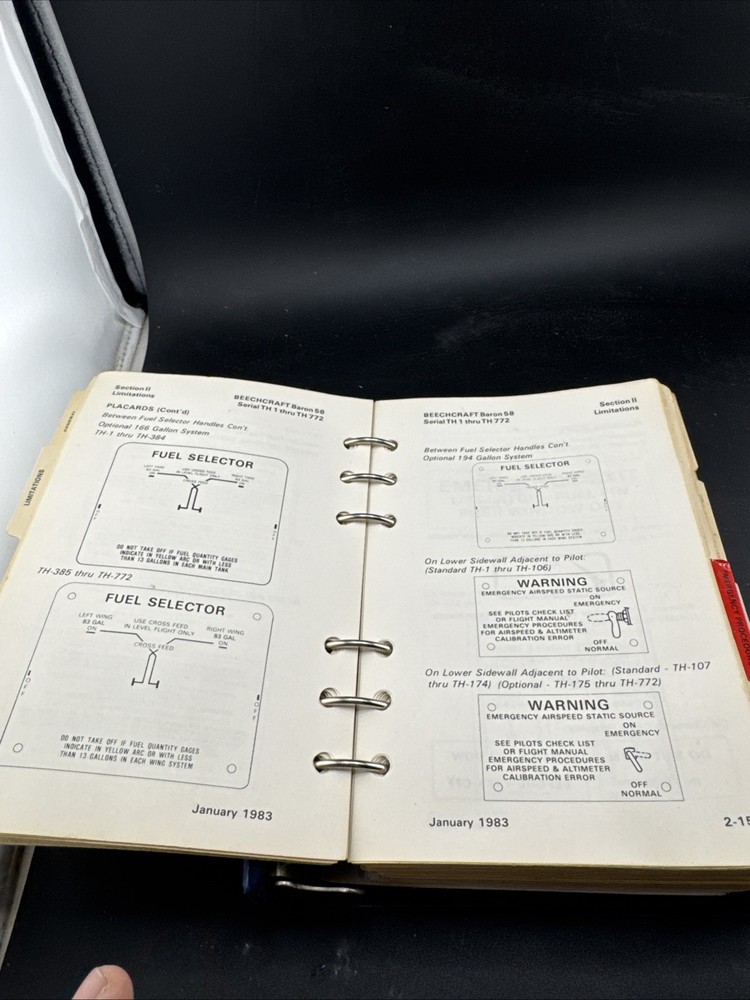 Beechcraft Turbo Baron 58 & 58A Pilot's Operating Handbook