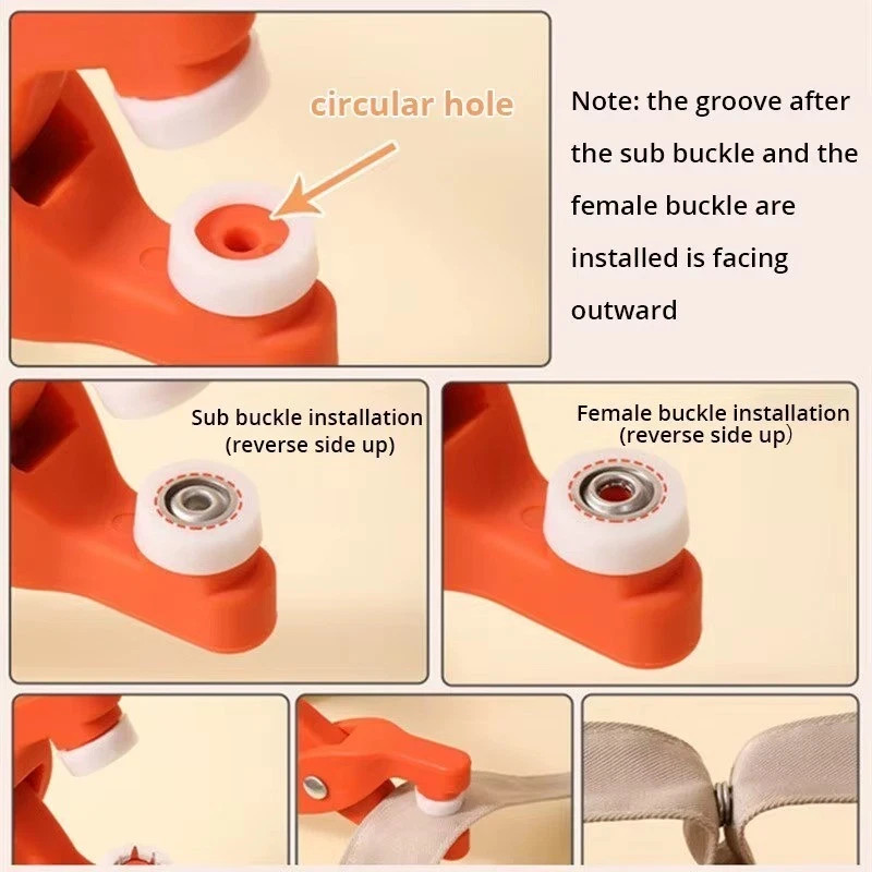 50pcs Snap Button Kit with Press Pliers, Metal Sewing Snaps for DIY Clothes Hats