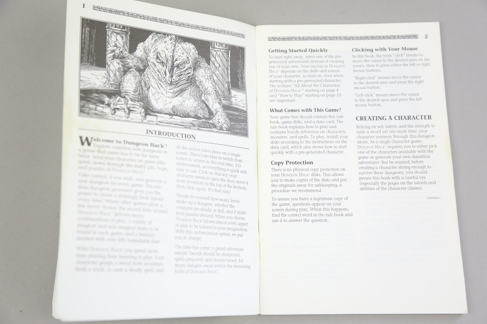 Advanced Dungeons & Dragons Hack Forgotten Realms Game Booklet Instructions Only